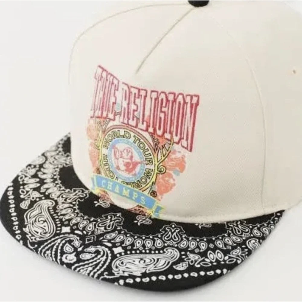 New $69 True Religion Champs‎ Paisley Snapback Adjustable Hat Cap Adult Men's